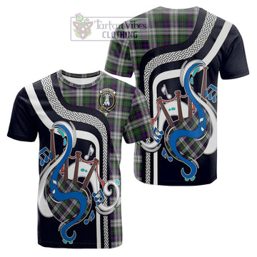 MacCallum Dress Tartan Cotton T-shirt with Epic Bagpipe Style