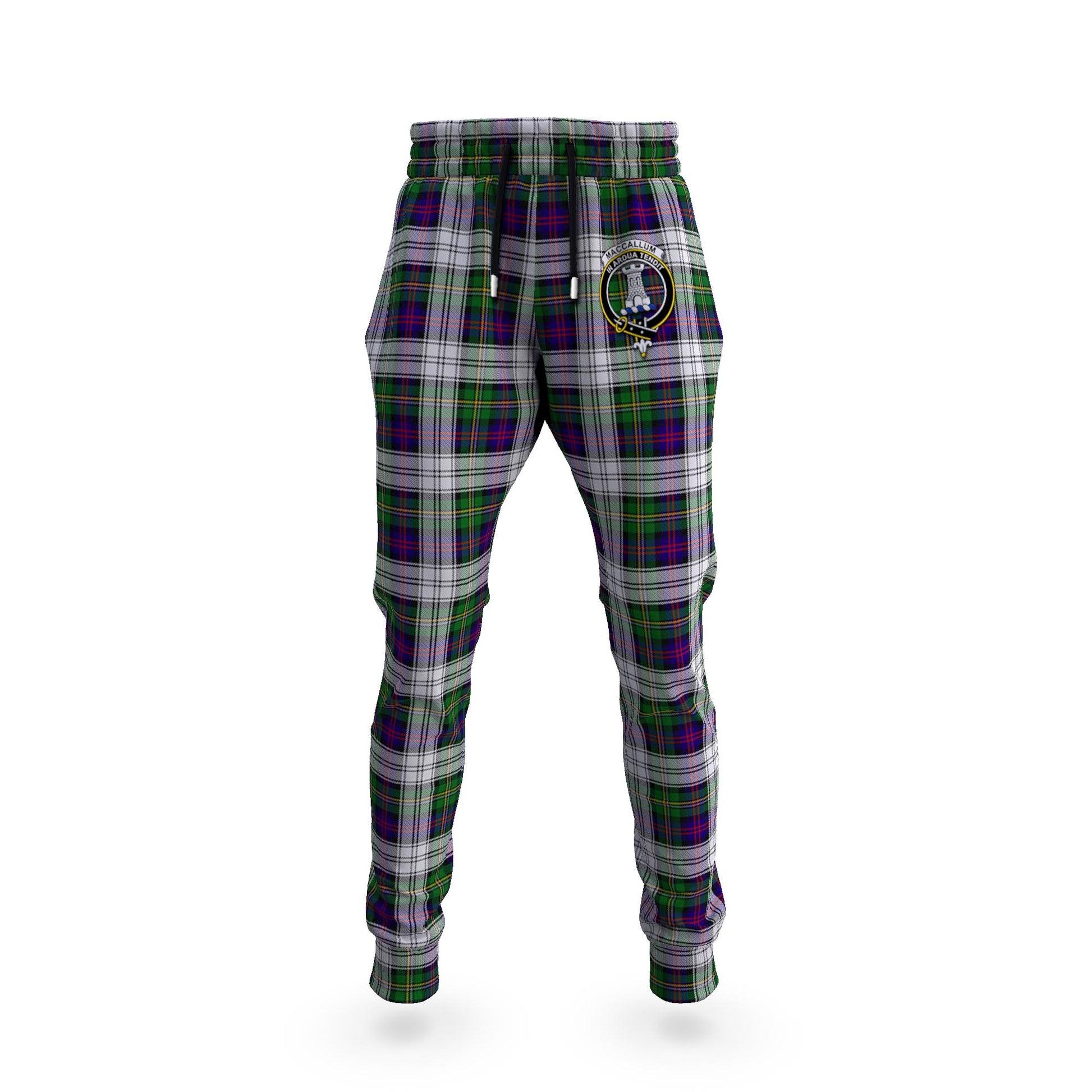 MacCallum Dress Tartan Joggers Pants with Family Crest 5XL - Tartan Vibes Clothing