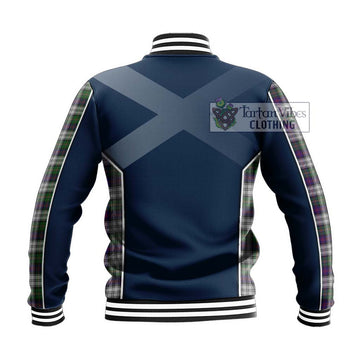 MacCallum Dress Tartan Baseball Jacket with Family Crest and Lion Rampant Vibes Sport Style