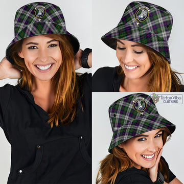 MacCallum Dress Tartan Bucket Hat with Family Crest