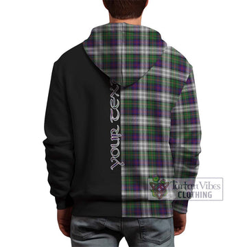 MacCallum Dress Tartan Hoodie with Family Crest and Half Of Me Style