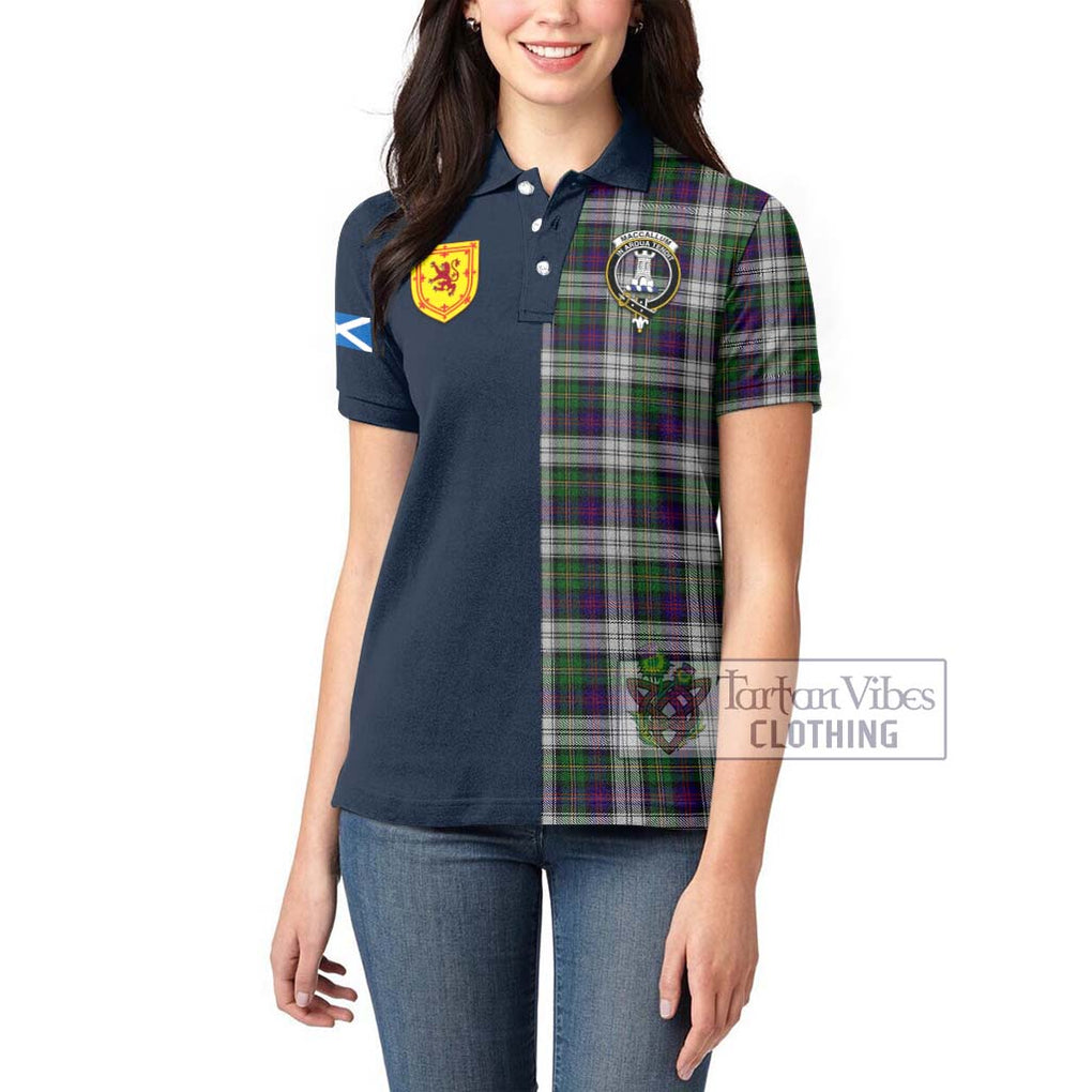 Tartan Vibes Clothing MacCallum Dress Tartan Women's Polo Shirt with Scottish Lion Royal Arm Half Style