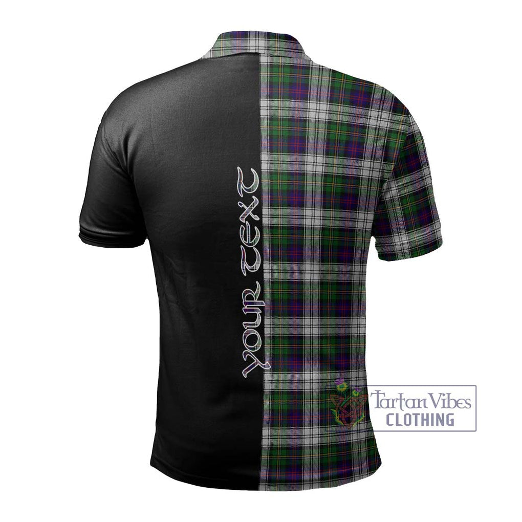 MacCallum Dress Tartan Polo Shirt with Family Crest and Half Of Me Style - Tartanvibesclothing Shop