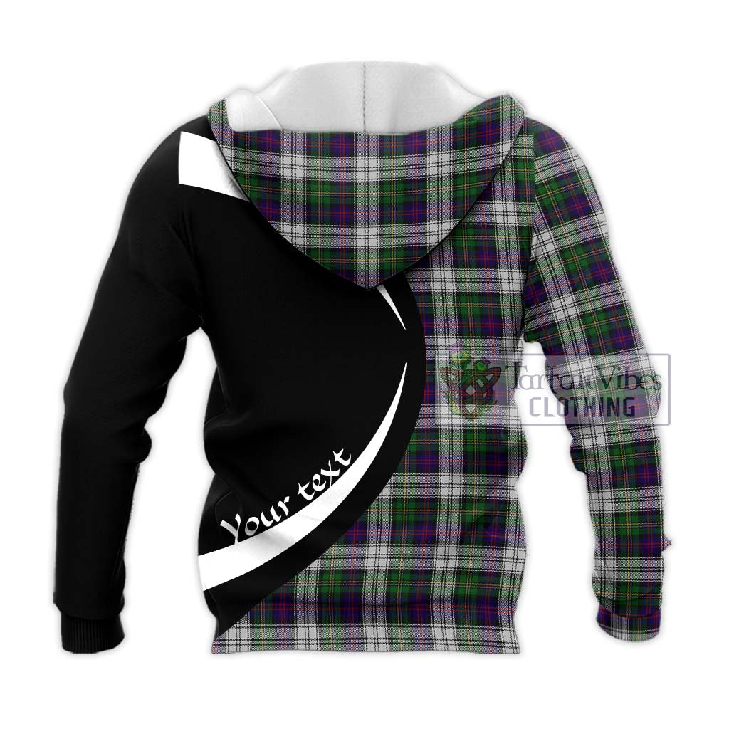 MacCallum Dress Tartan Knitted Hoodie with Family Crest Circle Style - Tartan Vibes Clothing