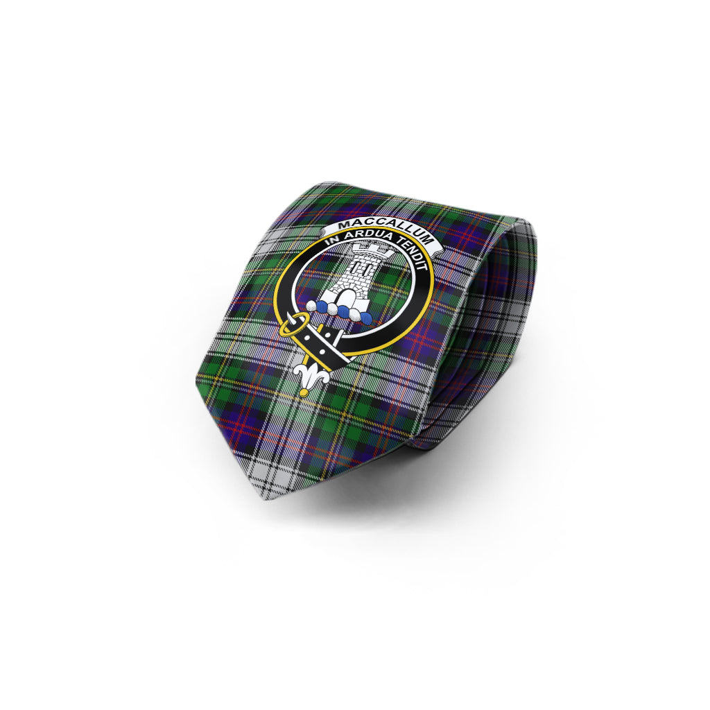 MacCallum Dress Tartan Classic Necktie with Family Crest - Tartan Vibes Clothing