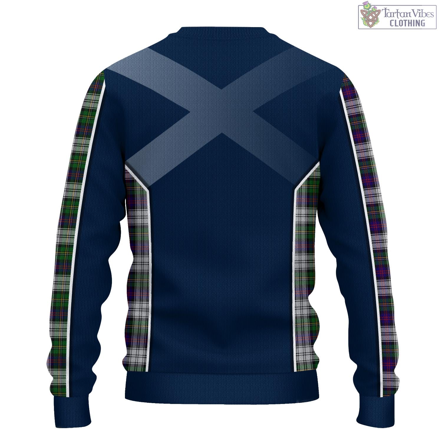 Tartan Vibes Clothing MacCallum Dress Tartan Knitted Sweatshirt with Family Crest and Scottish Thistle Vibes Sport Style