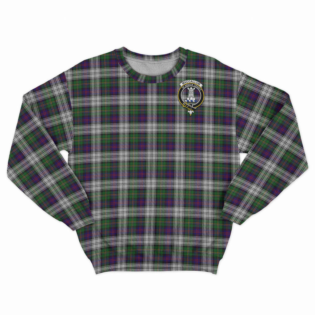 MacCallum Dress Tartan Sweatshirt with Family Crest - Tartan Vibes Clothing