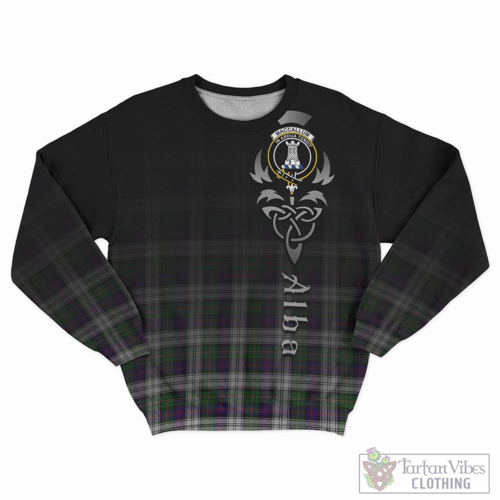 Tartan Vibes Clothing MacCallum Dress Tartan Sweatshirt Featuring Alba Gu Brath Family Crest Celtic Inspired