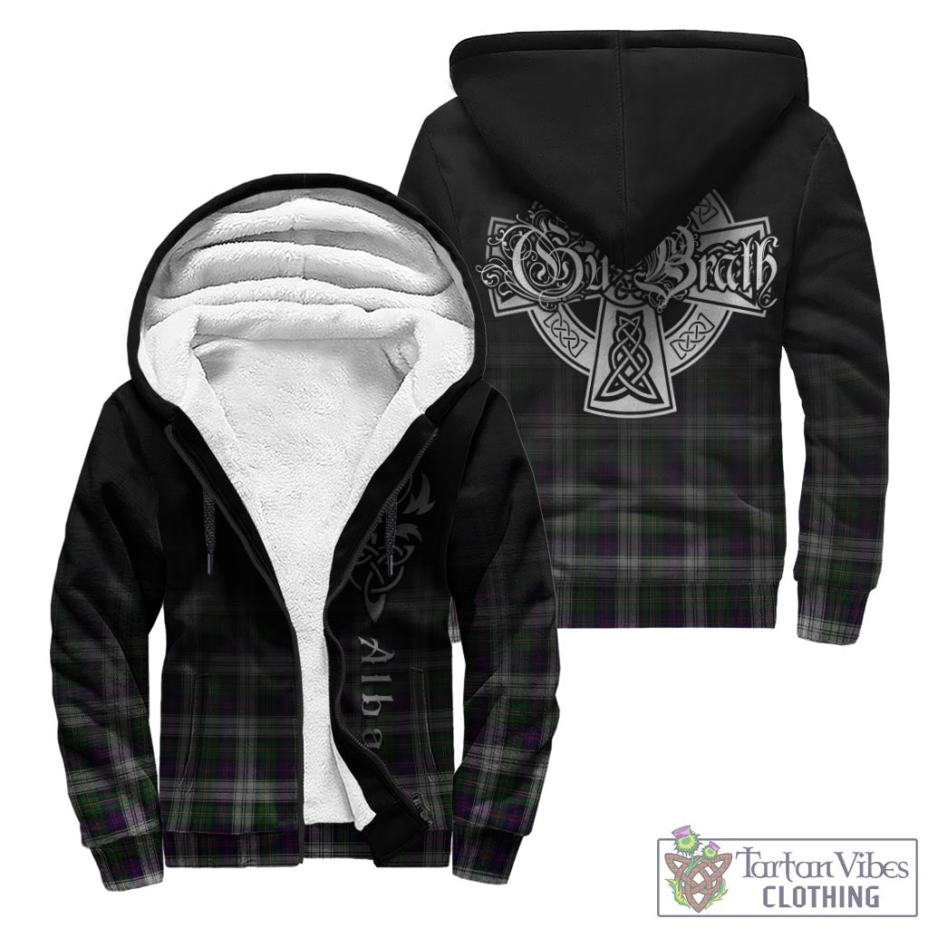 Tartan Vibes Clothing MacCallum Dress Tartan Sherpa Hoodie Featuring Alba Gu Brath Family Crest Celtic Inspired