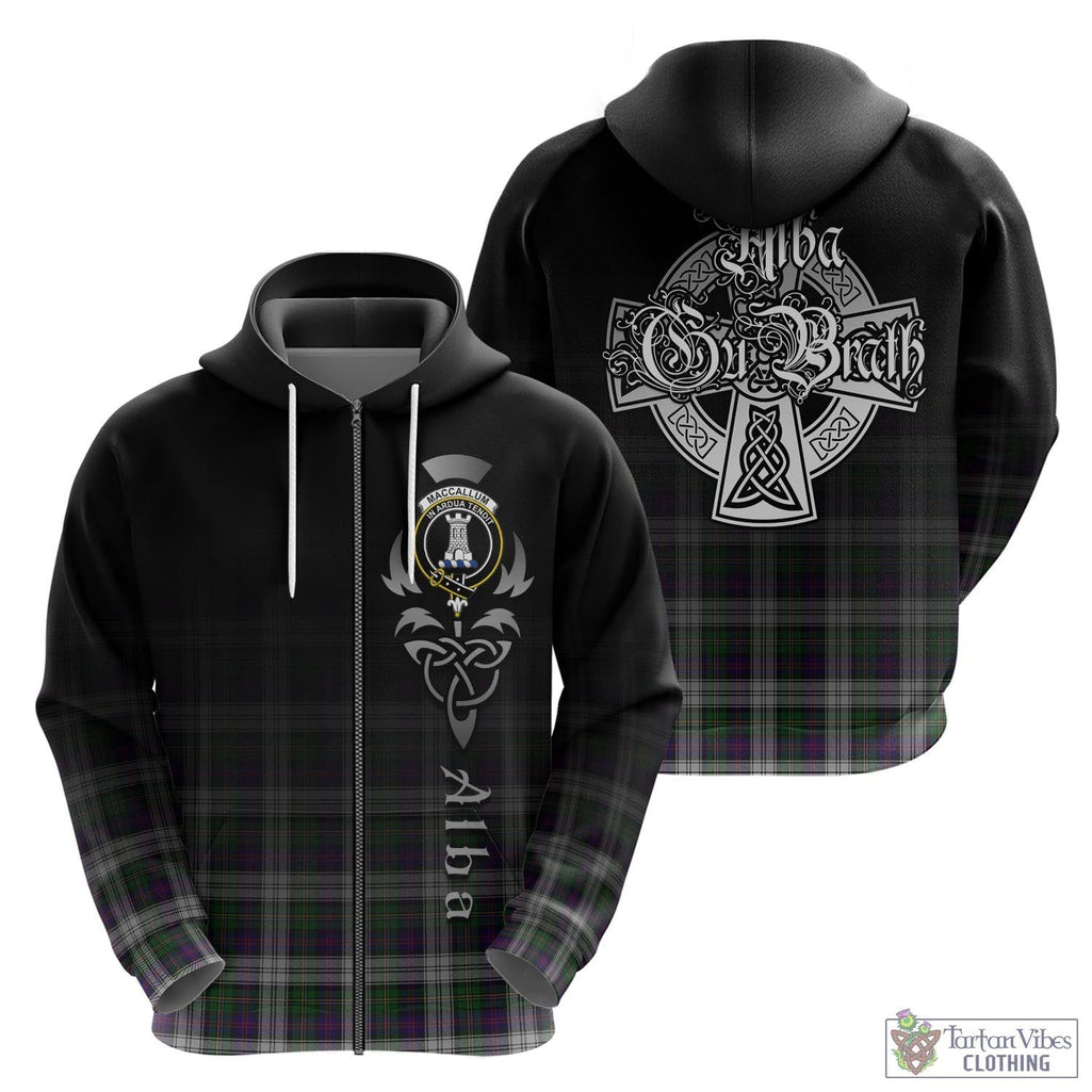 Tartan Vibes Clothing MacCallum Dress Tartan Hoodie Featuring Alba Gu Brath Family Crest Celtic Inspired