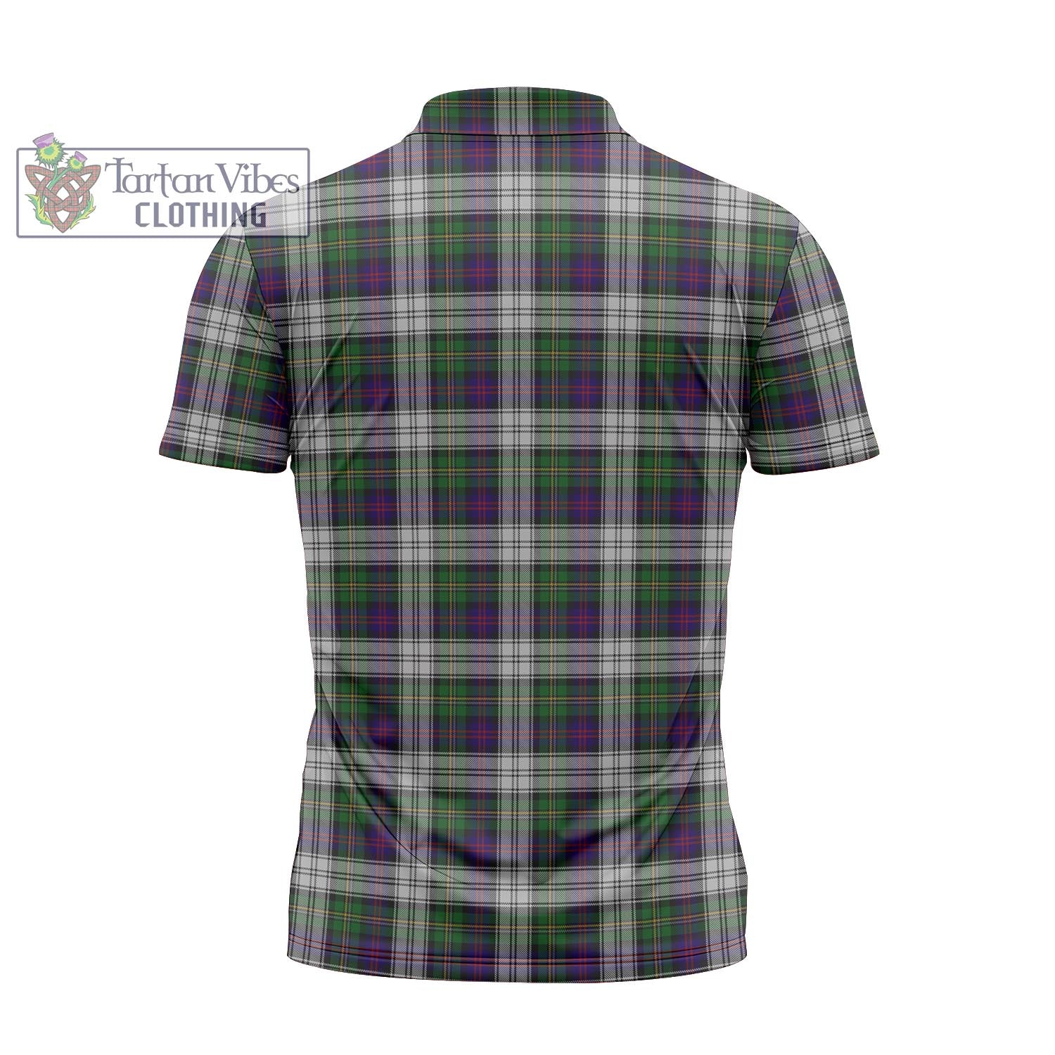 Tartan Vibes Clothing MacCallum Dress Tartan Zipper Polo Shirt with Family Crest