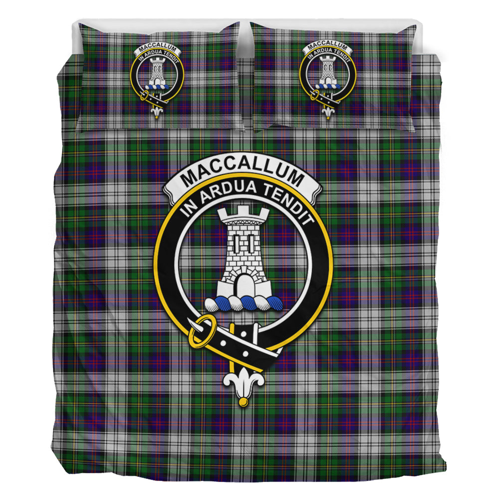 MacCallum Dress Tartan Bedding Set with Family Crest - Tartan Vibes Clothing