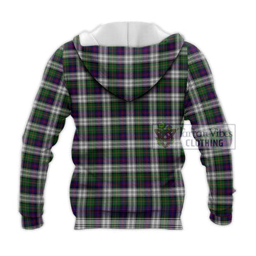 MacCallum Dress Tartan Knitted Hoodie with Family Crest DNA In Me Style