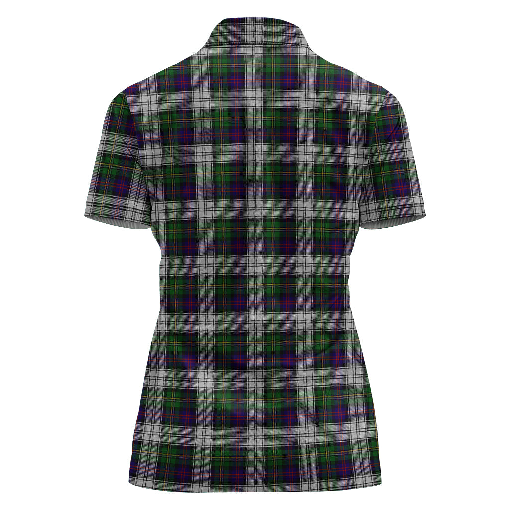 MacCallum Dress Tartan Polo Shirt with Family Crest For Women - Tartan Vibes Clothing