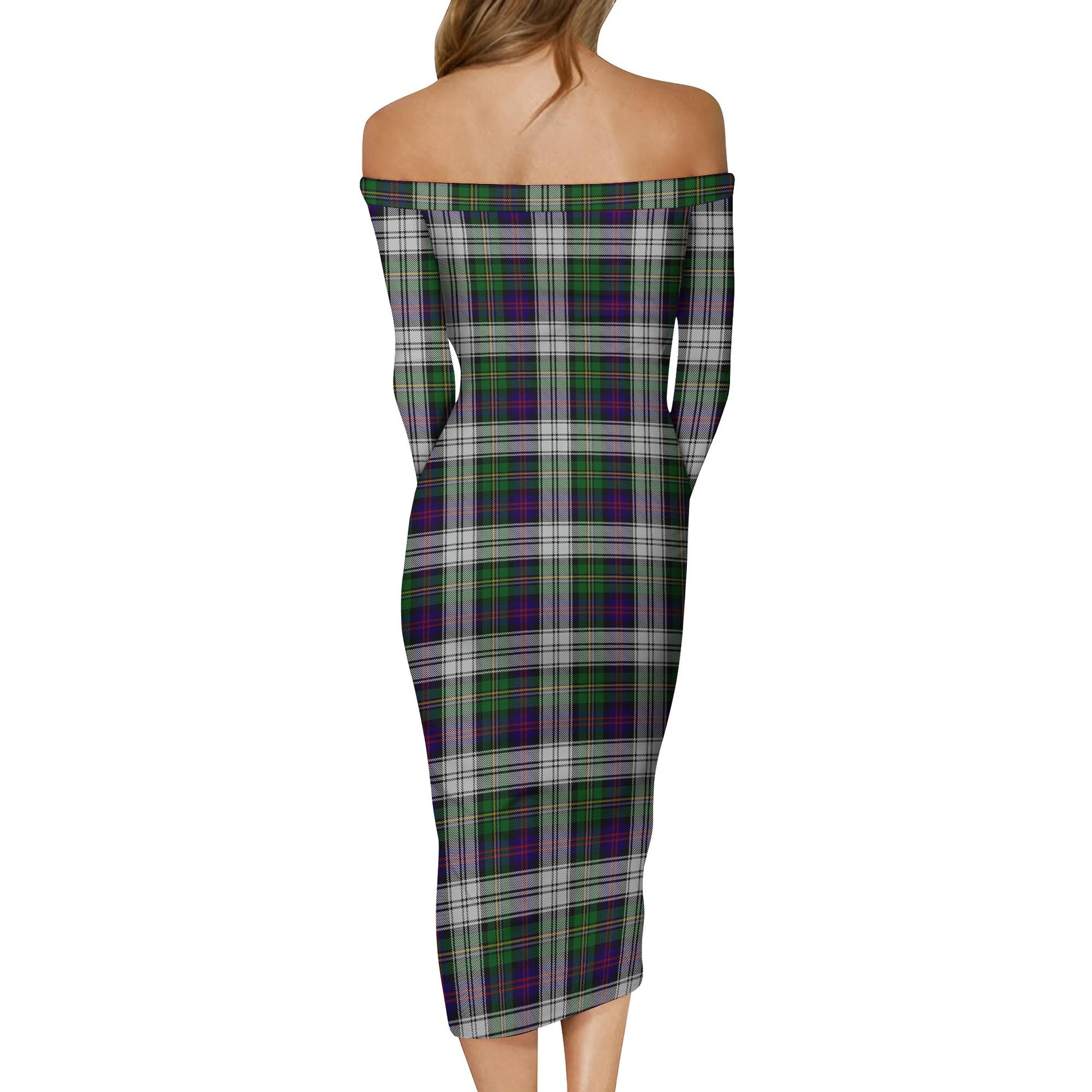 MacCallum Dress Tartan Off Shoulder Lady Dress - Tartanvibesclothing