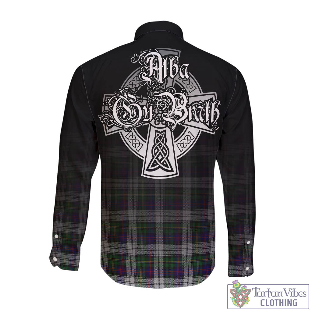 Tartan Vibes Clothing MacCallum Dress Tartan Long Sleeve Button Up Featuring Alba Gu Brath Family Crest Celtic Inspired