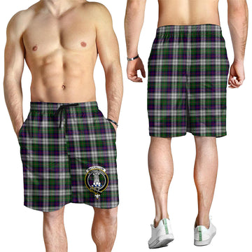 MacCallum Dress Tartan Mens Shorts with Family Crest