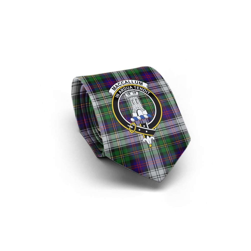 MacCallum Dress Tartan Classic Necktie with Family Crest - Tartan Vibes Clothing