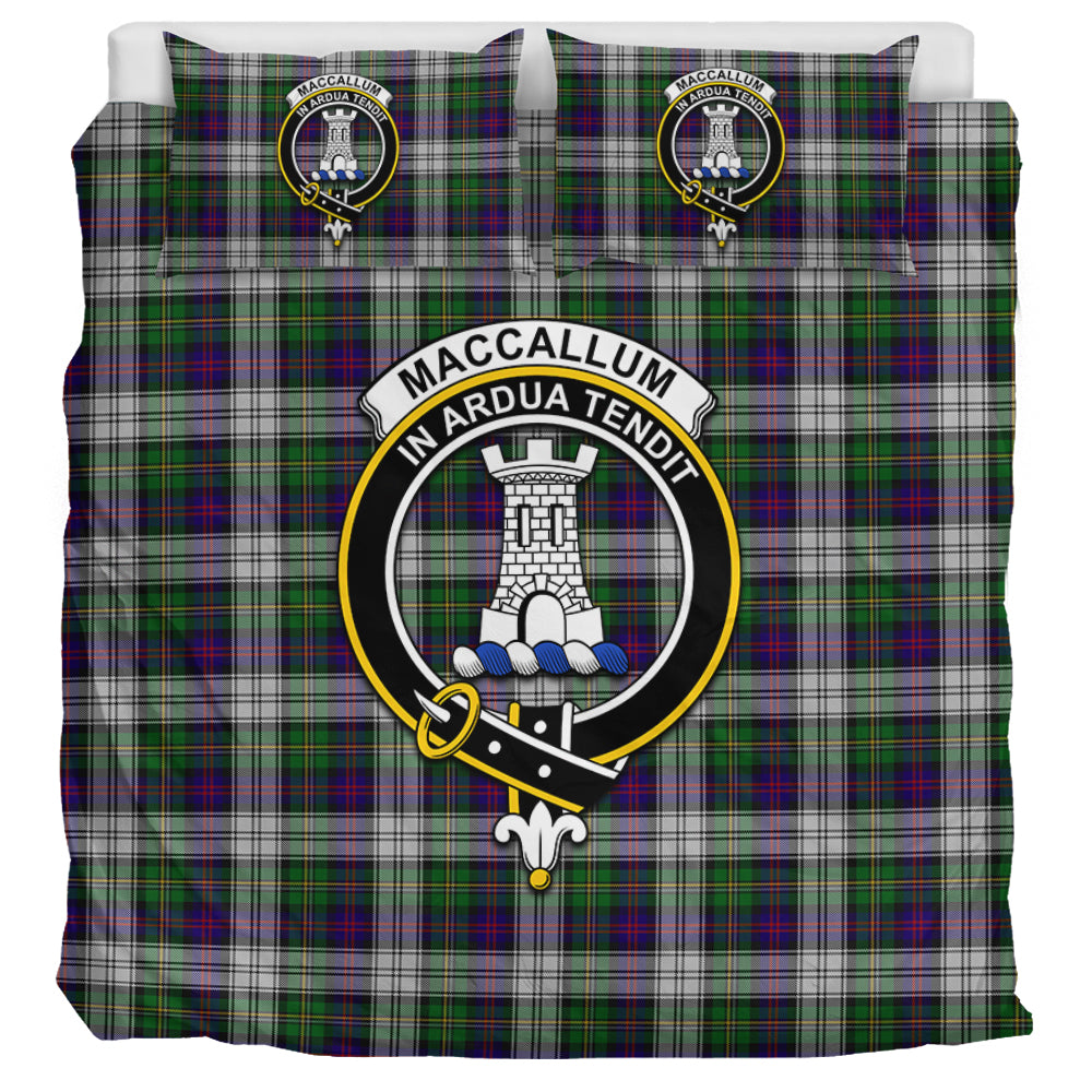 MacCallum Dress Tartan Bedding Set with Family Crest UK Bedding Set UK Super King 104*94 inch - Tartan Vibes Clothing