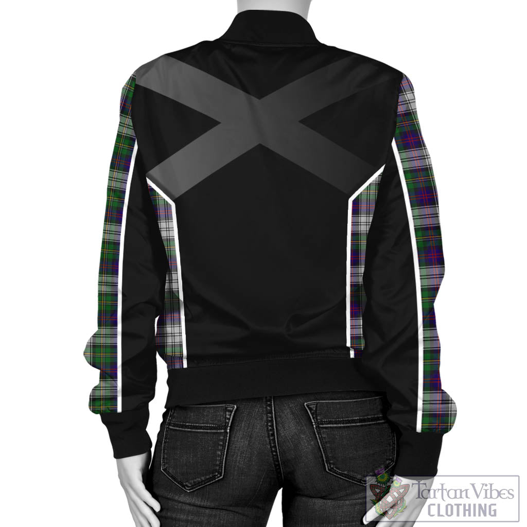 Tartan Vibes Clothing MacCallum Dress Tartan Bomber Jacket with Family Crest and Scottish Thistle Vibes Sport Style