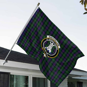 MacCallum (McCallum) Tartan House Flag with Family Crest