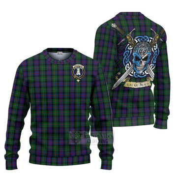 MacCallum (McCallum) Tartan Ugly Sweater with Family Crest Celtic Skull Style