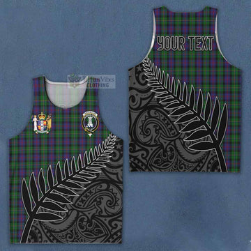 MacCallum (McCallum) Crest Tartan Men's Tank Top with New Zealand Silver Fern Half Style