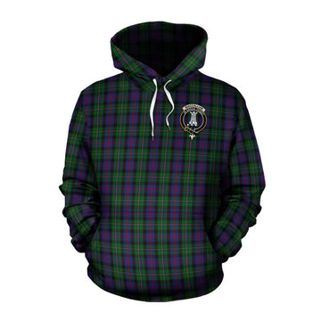 MacCallum (McCallum) Tartan Cotton Hoodie with Family Crest Celtic Skull Style