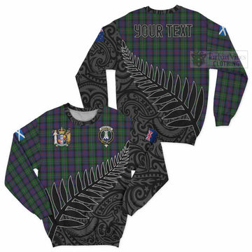 MacCallum (McCallum) Crest Tartan Sweatshirt with New Zealand Silver Fern Half Style