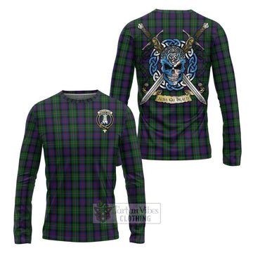 MacCallum (McCallum) Tartan Long Sleeve T-Shirt with Family Crest Celtic Skull Style