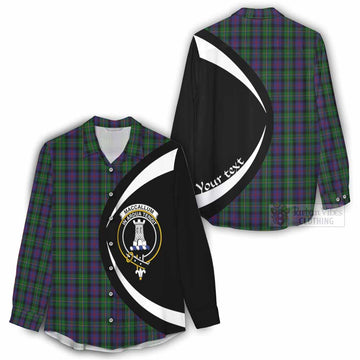 MacCallum (McCallum) Tartan Women's Casual Shirt with Family Crest Circle Style