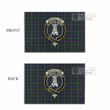 MacCallum (McCallum) Tartan House Flag with Family Crest