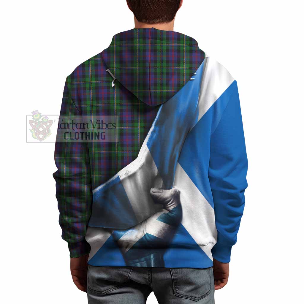 Tartan Vibes Clothing MacCallum (McCallum) Tartan Hoodie with Family Crest Scotland Patriotic Style