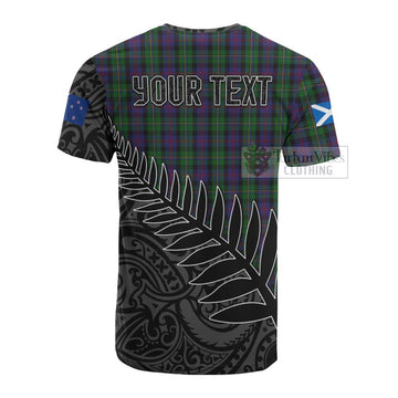 MacCallum (McCallum) Crest Tartan Cotton T-shirt with New Zealand Silver Fern Half Style