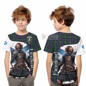 MacCallum (McCallum) Crest Tartan Kid T-Shirt Inspired by the Freedom of Scottish Warrior