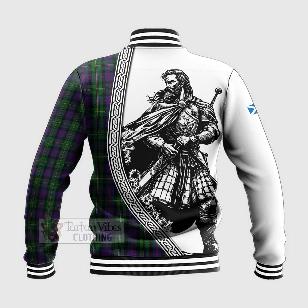 Tartan Vibes Clothing MacCallum (McCallum) Tartan Clan Crest Baseball Jacket with Highlander Warrior Celtic Style