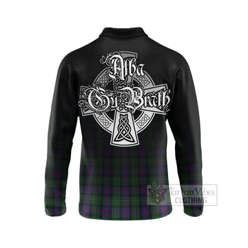 MacCallum (McCallum) Tartan Long Sleeve Polo Shirt Featuring Alba Gu Brath Family Crest Celtic Inspired