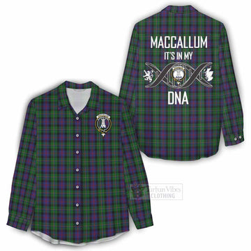 MacCallum (McCallum) Tartan Women's Casual Shirt with Family Crest DNA In Me Style