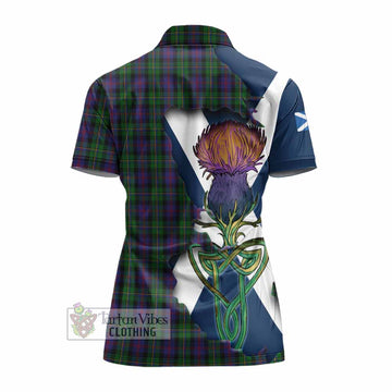 MacCallum (McCallum) Tartan Family Crest Women's Polo Shirt Scottish Thistle Celtic Inspired - Tartan Vibes Clothing