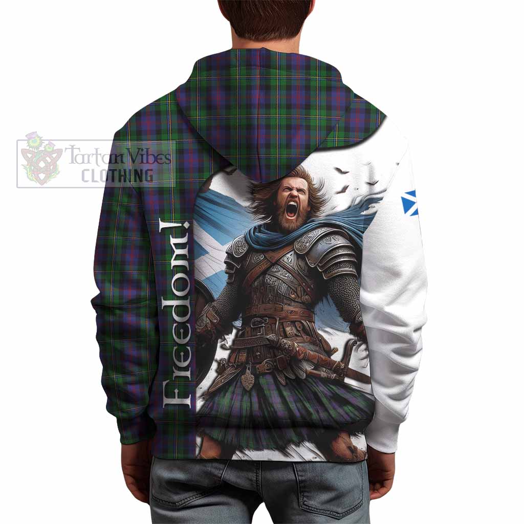 Tartan Vibes Clothing MacCallum (McCallum) Crest Tartan Hoodie Inspired by the Freedom of Scottish Warrior