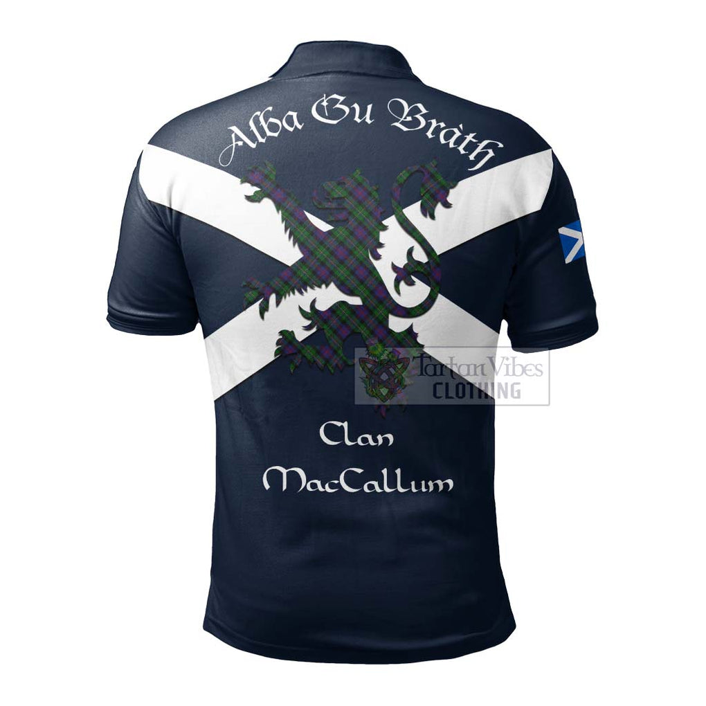 Tartan Vibes Clothing MacCallum (McCallum) Tartan Lion Rampant Polo Shirt – Proudly Display Your Heritage with Alba Gu Brath and Clan Name