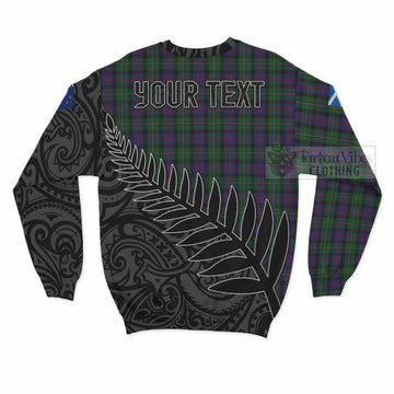 MacCallum (McCallum) Crest Tartan Sweatshirt with New Zealand Silver Fern Half Style