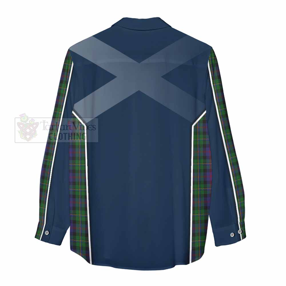 Tartan Vibes Clothing MacCallum (McCallum) Tartan Women's Casual Shirt with Family Crest and Lion Rampant Vibes Sport Style