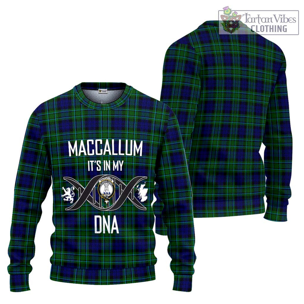 MacCallum Modern Tartan Knitted Sweater with Family Crest DNA In Me Style Unisex - Tartanvibesclothing Shop