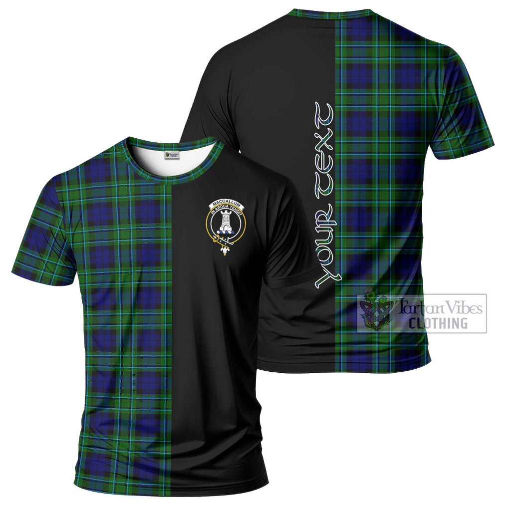 MacCallum Modern Tartan T-Shirt with Family Crest and Half Of Me Style Kid's Shirt - Tartanvibesclothing Shop