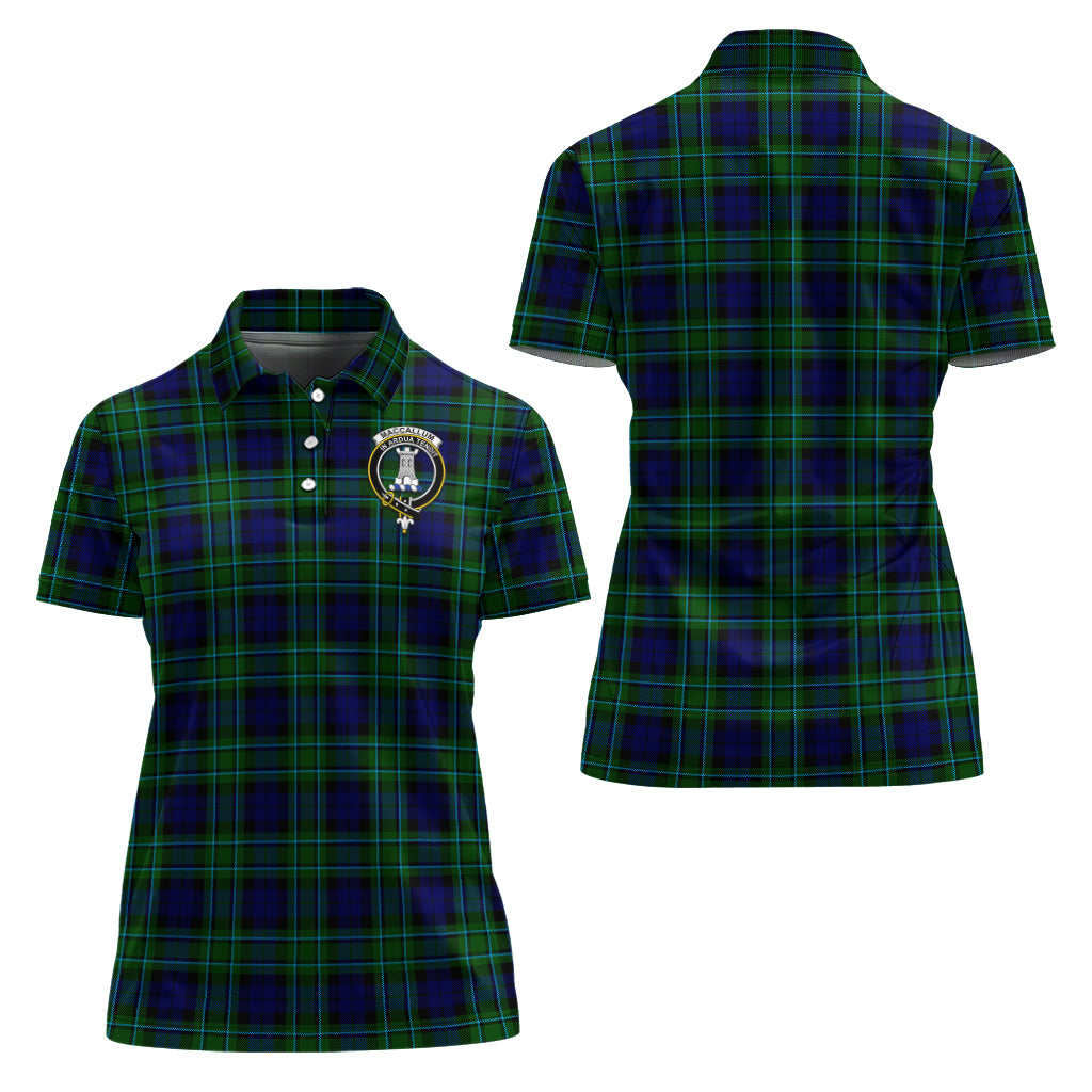 MacCallum Modern Tartan Polo Shirt with Family Crest For Women Women - Tartan Vibes Clothing