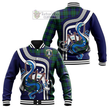 MacCallum Modern Tartan Baseball Jacket with Epic Bagpipe Style