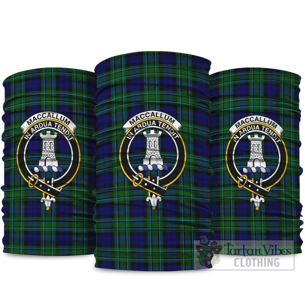 MacCallum Modern Tartan Neck Gaiters, Tartan Bandanas, Tartan Head Band with Family Crest