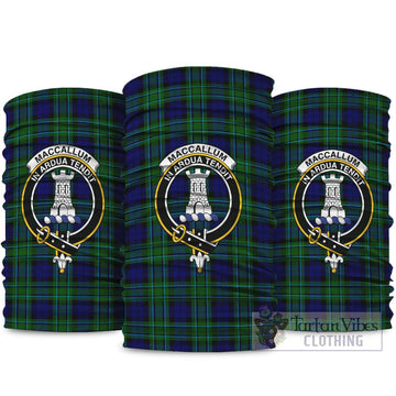 MacCallum Modern Tartan Neck Gaiters, Tartan Bandanas, Tartan Head Band with Family Crest