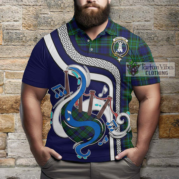 MacCallum Modern Tartan Polo Shirt with Epic Bagpipe Style